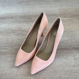 Ann Taylor Blush Suede Heels
